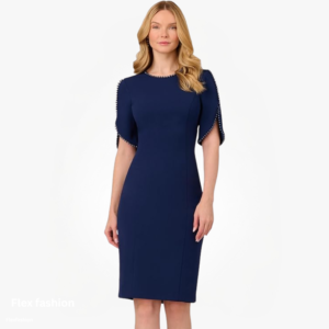 Knit Crepe Pearl Dress