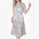Women's Summer Silk Midi Dress