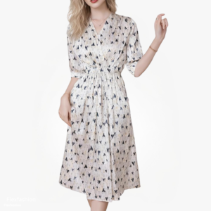 Women's Summer Silk Midi Dress
