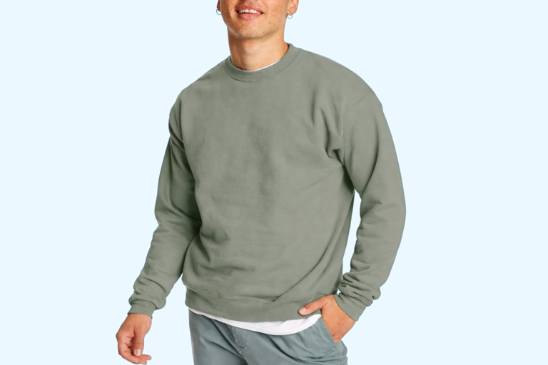 Ultimate Hanes Men’s Crewneck Sweatshirt – EcoSmart Fleece, Big & Tall, 1 or 2-Pack