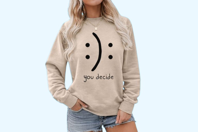 BLACKMYTH Women’s Stunning Round Neck Sweaters – 5 Cute Graphic Pullovers