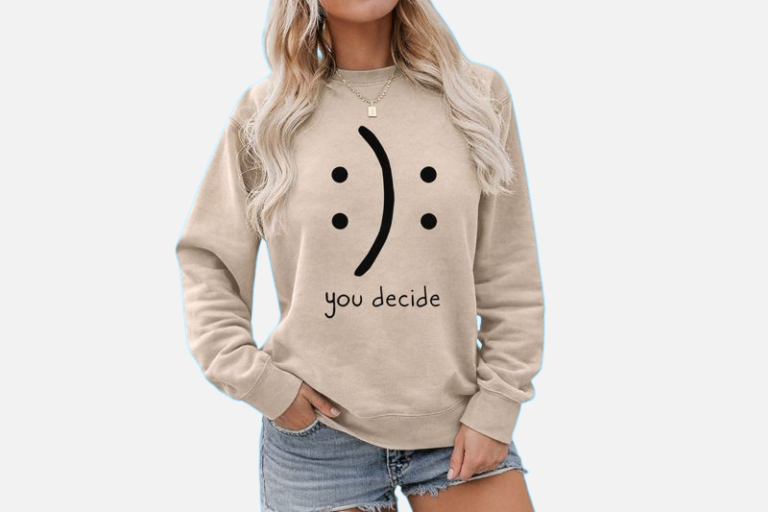 BLACKMYTH Women’s Stunning Round Neck Sweaters – 5 Cute Graphic Pullovers