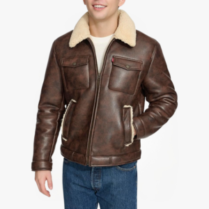 Men’s Faux Shearling Trucker Jacket