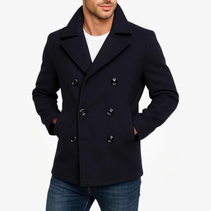 Men’s Navy Peacoat Double Breasted