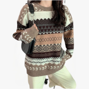 Striped Loose Knit Sweater