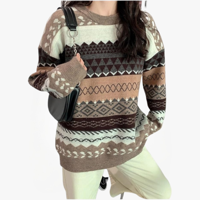 Striped Loose Knit Sweater