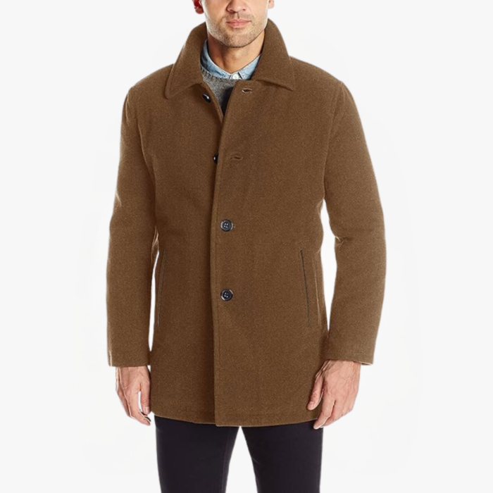 Men’s Wool Car Coat Elegant