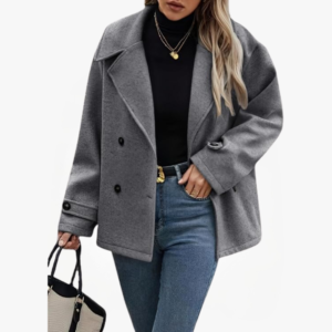 Women’s Cropped Wool Coat