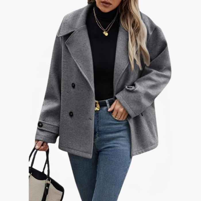 Women’s Cropped Wool Coat