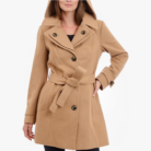 Women Double Lapel Wool Coat