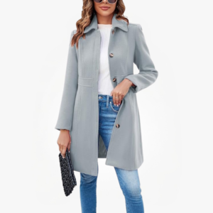 Women Elegant Single Breasted Coat