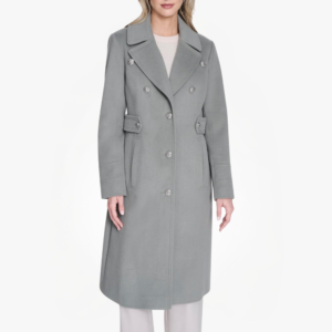 Women Military Wool Blend Overcoat