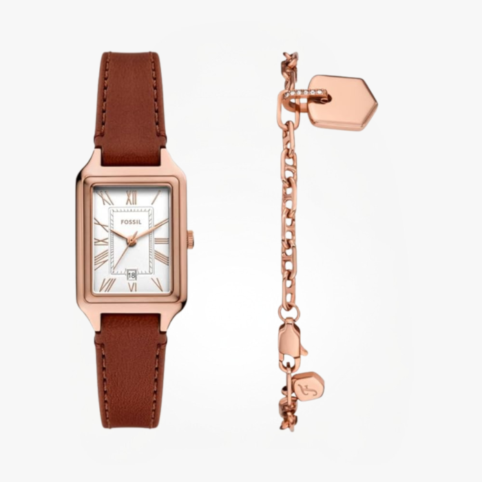 Women’s Rectangular Leather Watch