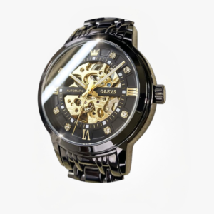 Men’s Gold Skeleton Watch