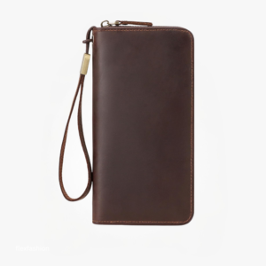 Leather Zipper Wallet
