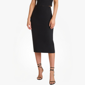 Neoprene CEO Midi Skirt