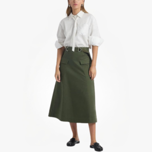 Women’s Philomena Cotton Drill Utility Skirt