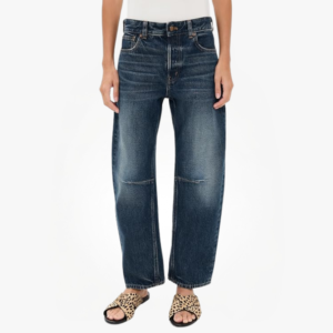 Women’s Darted Barrel-Leg Jeans