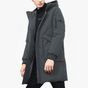 Men’s Winter Hooded Puffer Parka Jacket