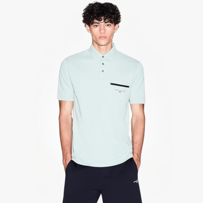 Men’s Pique Pocket Logo Polo