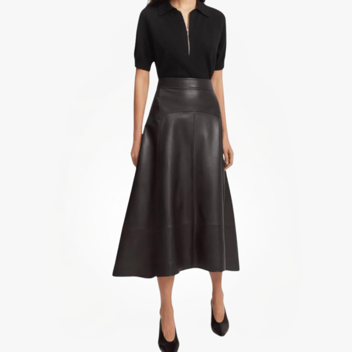 Women’s Real Lambskin Leather Skirt