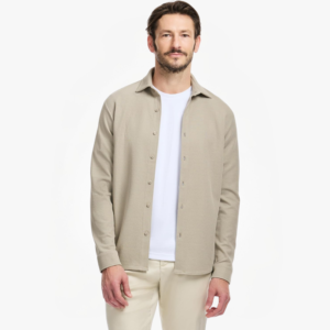 Men’s Textured Pique Button Down