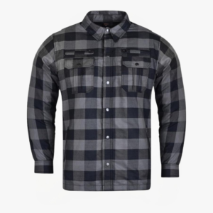 Men’s Armored Checkered Flannel Biker